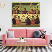 最後の晩餐、パッションアルタルピースの キャンバスプリント (インサイチュ (リビング))
