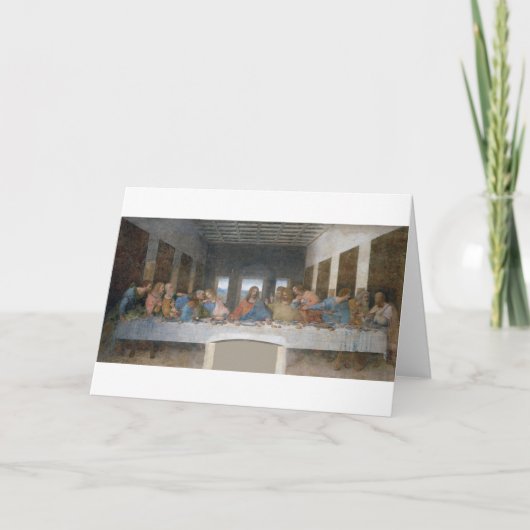 最後の晩餐、レオナルド・ダ・ヴィンチ、1495年～1498年 カード (正面)