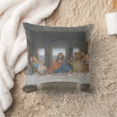 最後の晩餐、レオナルド・ダ・ヴィンチ、1495年~1498年 クッション (ブランケット)