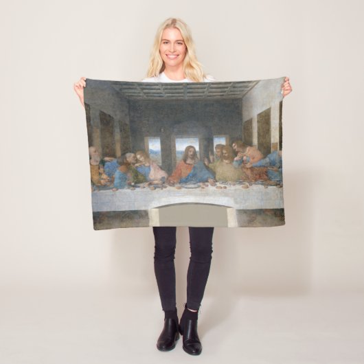 最後の晩餐、レオナルド・ダ・ヴィンチ、1495年～1498年 フリースブランケット (インサイチュ)