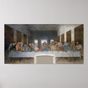 最後の晩餐、レオナルド・ダ・ヴィンチ、1495年~1498年 ポスター