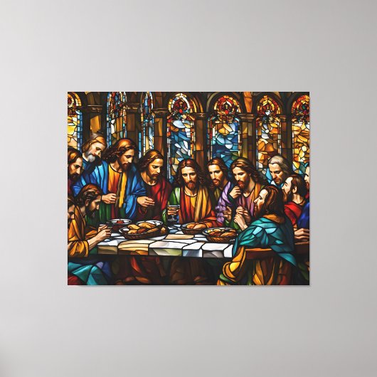 最後の晩餐:信仰の最高傑作 キャンバスプリント (正面)