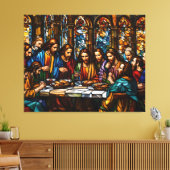 最後の晩餐:信仰の最高傑作 キャンバスプリント (インサイチュ (リビング))