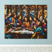 最後の晩餐:信仰の最高傑作 キャンバスプリント (インサイチュ (ウッドフロア))