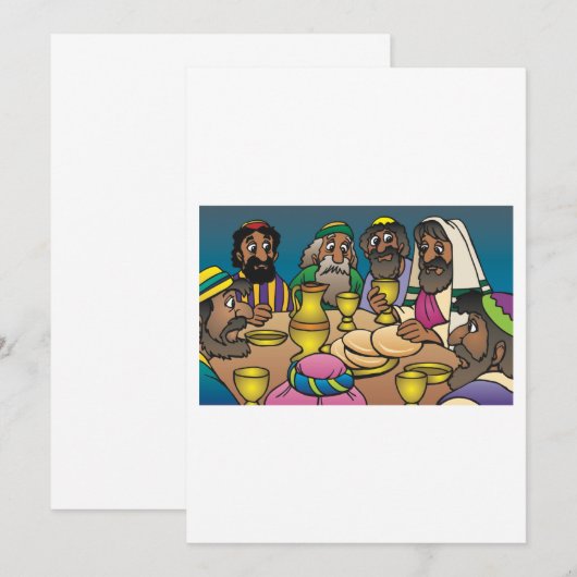 最後の晩餐 招待状 (正面/裏面)