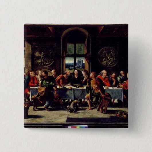 最後の晩餐 缶バッジ (正面)