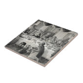 「最後の晩餐」陶磁器タイル タイル (側面)