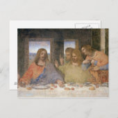 最後の晩餐、1495年～97年 ポストカード (正面/裏面)