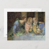 最後の晩餐、1495年~97年 ポストカード (正面/裏面)