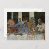 最後の晩餐、1495年～97年 ポストカード (正面/裏面)