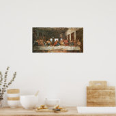 最後の晩餐、1495-97年、レオナルド・ダ・ヴィンチ ポスター (キッチン)