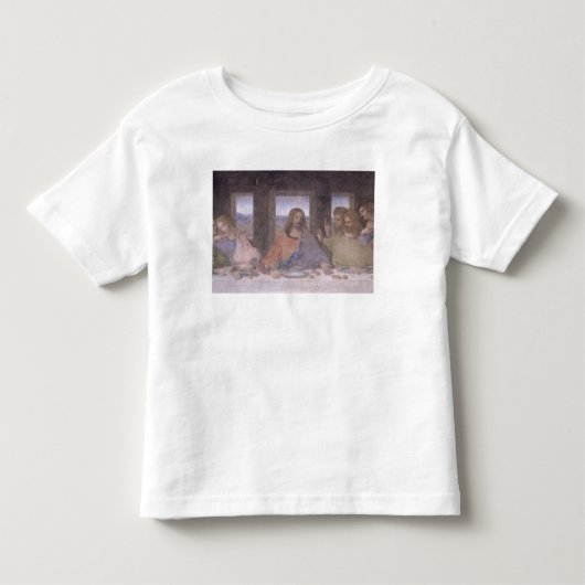 最後の晩餐、1495-97 2 トドラーTシャツ (正面)