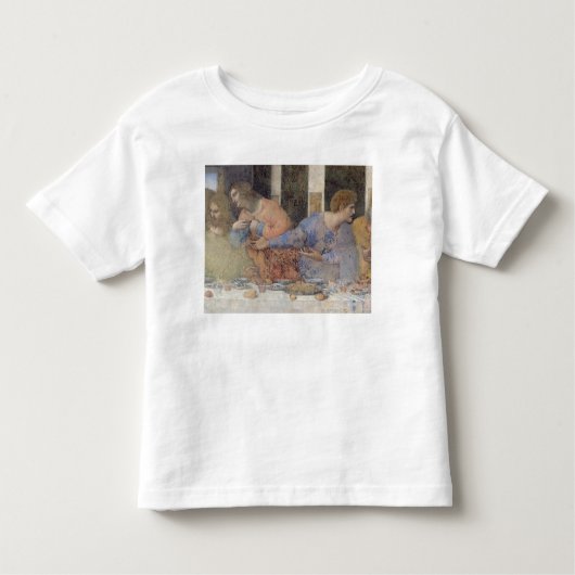 最後の晩餐、1495-97 2 トドラーTシャツ (正面)
