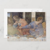 最後の晩餐、1495-97 2 ポストカード (正面/裏面)