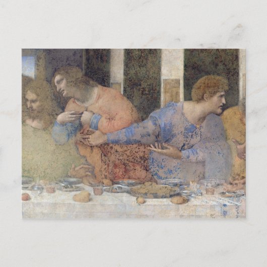 最後の晩餐、1495-97 2 ポストカード (正面)