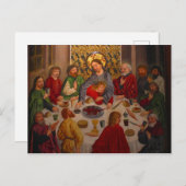 最後の晩餐 – Heinrich Lutzelmann - c1485 ポストカード (正面/裏面)