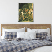 最後の晩餐c.1630-31 キャンバスプリント (インサイチュ (寝室))