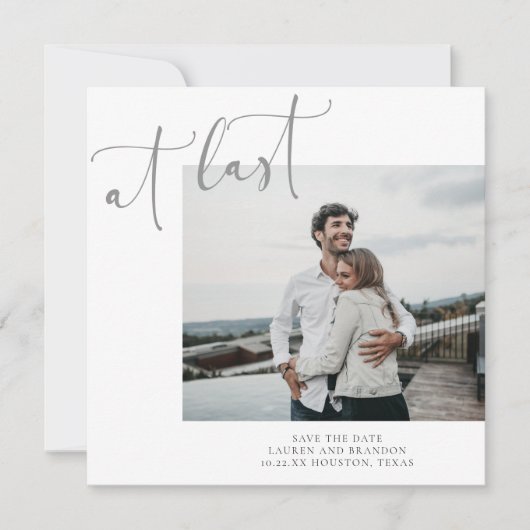 最後の書道写真 セーブザデート (正面)