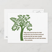 最後の木の時のみ ポストカード (正面/裏面)