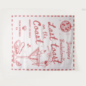 最後の沿岸の赤い独身最後の宴 タペストリー (正面(横))