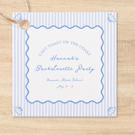 最後の沿岸の青い独身パーティー フェイバータグ