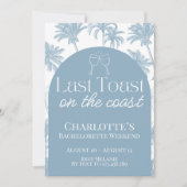 最後の沿岸独身会招待状 招待状 (正面)