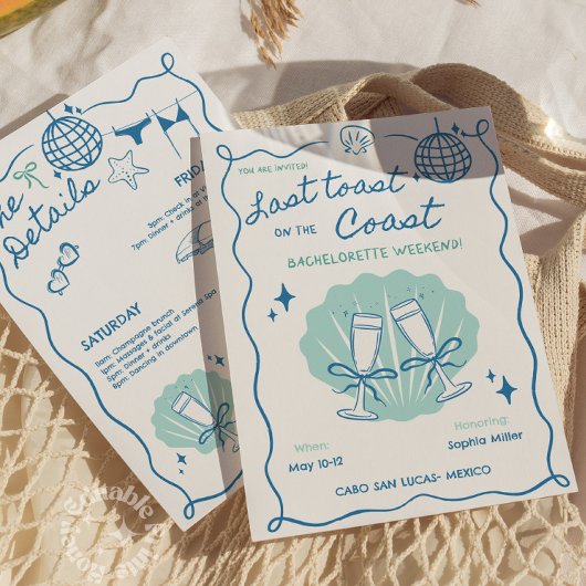 最後の沿岸独身最後の夜 招待状