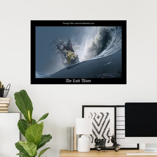 最後の波または巨人との戦い ポスター (ホームオフィス)