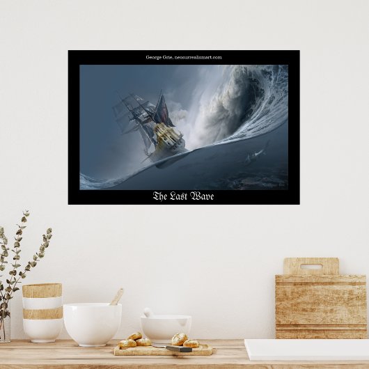 最後の波または巨人との戦い ポスター (キッチン)