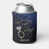 最後の浮動の前のリングや輪バチェロレッテ青 缶クーラー (缶裏面)