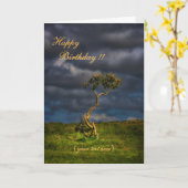 最後の生存者-ハッピーバースデー カード (黄色い花)