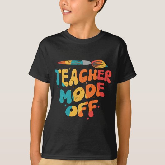 最後の登校日お疲れ様です 美術教師 Tシャツ (正面)