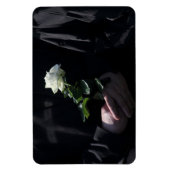 最後の白いバラ マグネット (縦)