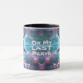 「最後の神経で」科学ユーモアのある生物学 マグカップ (中央)