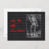 最後の神経 – ハロウィーンスケルトン ポストカード (正面/裏面)