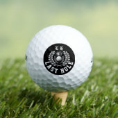 最後の穴 LH モノグラム クラウン & ローレル リース ゴルフボール (インサイチュ 木)