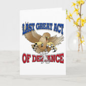 最後の素晴らし反抗 カード (黄色い花)