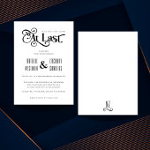 最後の結婚式招待状 招待状