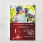 最後の統一された写真の投稿結婚式招待状 招待状 (正面)