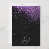 最後の興行前のリングや輪バチェロレッテ紫 招待状 (裏面)