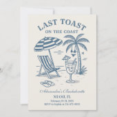最後の航海のトーストバチェロレッテ週末 招待状 (正面)