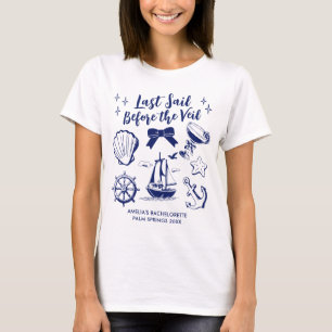 最後の航海 ヴェイルビーチ独身最後のパーティ Tシャツ