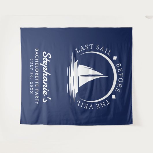 最後の航海 ヴェイル・ブルーの花嫁道中 タペストリー (正面(横))