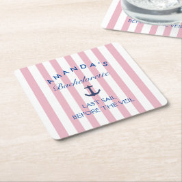 最後の航海 ヴェールの前の バチェロレッテコースター スクエアペーパーコースター