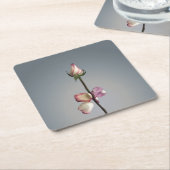 最後の花びらまで… スクエアペーパーコースター (アングル)