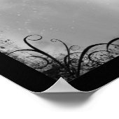 最後の葉秋- Tree不気味 Poster ポスター (角)