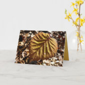 最後の葉 カード (黄色い花)