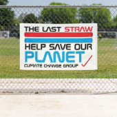 最後の藁、気候変動 横断幕 (インサイチュ)