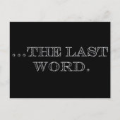 最後の言葉 ポストカード (正面)