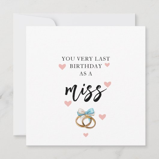 最後の誕生日をカー恋しく思ドとして シーズンカード (正面)